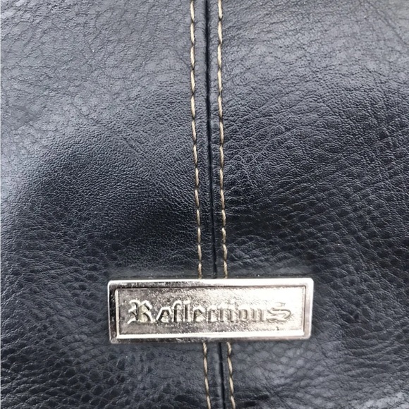 Reflections Handbag Purse Black Vinyl Multi-Pocket - Picture 4 of 7